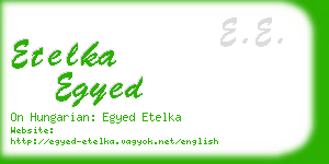 etelka egyed business card